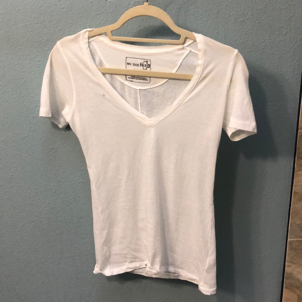 Free people white t shirt